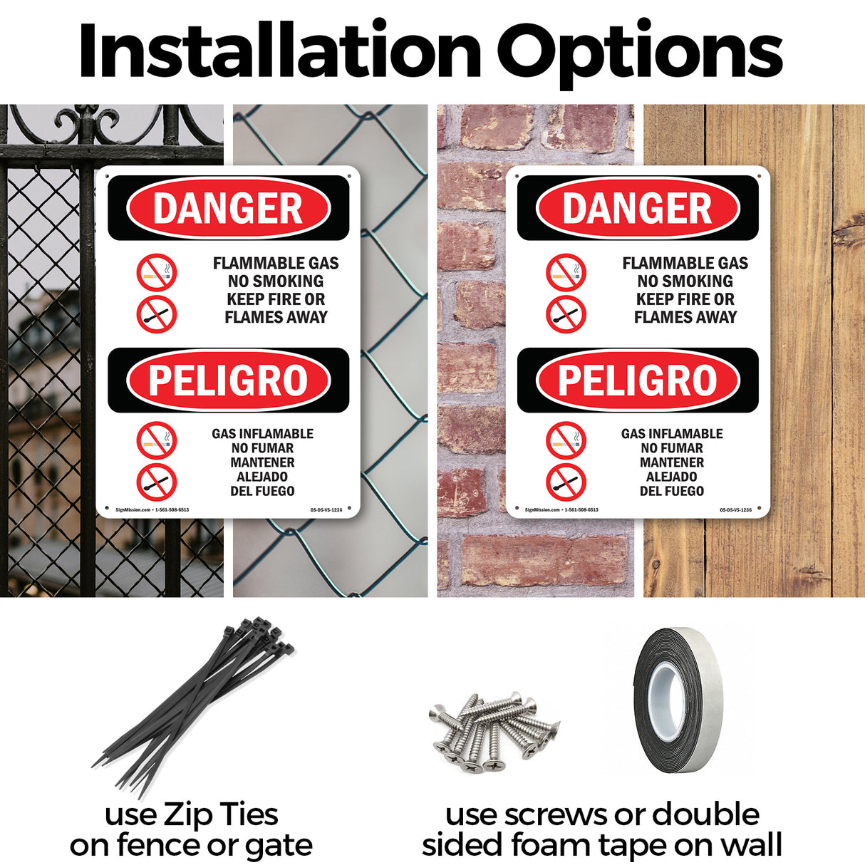 Flammable Gas No Smoking