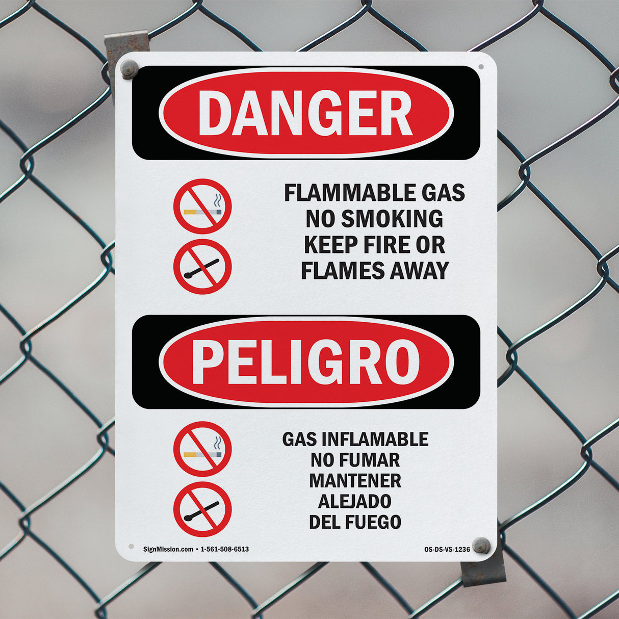 Flammable Gas No Smoking