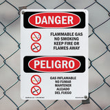 Flammable Gas No Smoking