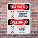 Flammable Gas No Smoking