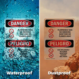 Flammable Gas No Smoking