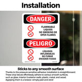 Flammable Liquids No Smoking Or Open Flames