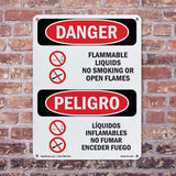 Flammable Liquids No Smoking Or Open Flames