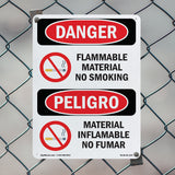 Flammable Material No Smoking