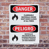 Flammable Materials Door Closed All Times