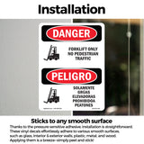 Forklift Only No Pedestrian Traffic