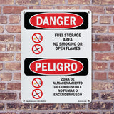 Fuel Storage Area No Smoking Or Open Flames