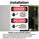 Hazard Electrical Shock Burn Turn Off Power