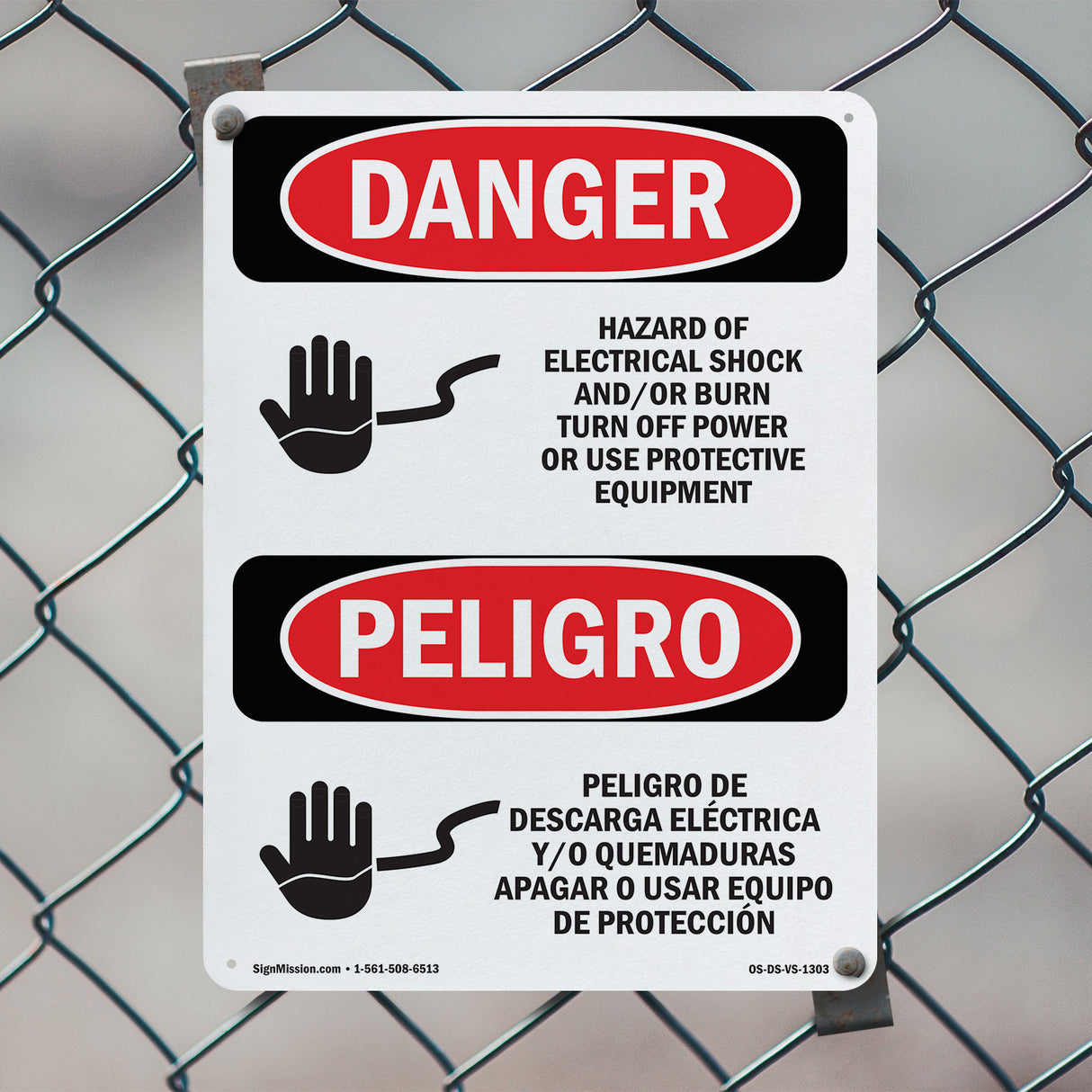 Hazard Electrical Shock Burn Turn Off Power