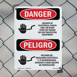 Hazard Electrical Shock Burn Turn Off Power