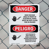 High Voltage Area Electrical Panel 36 Inches