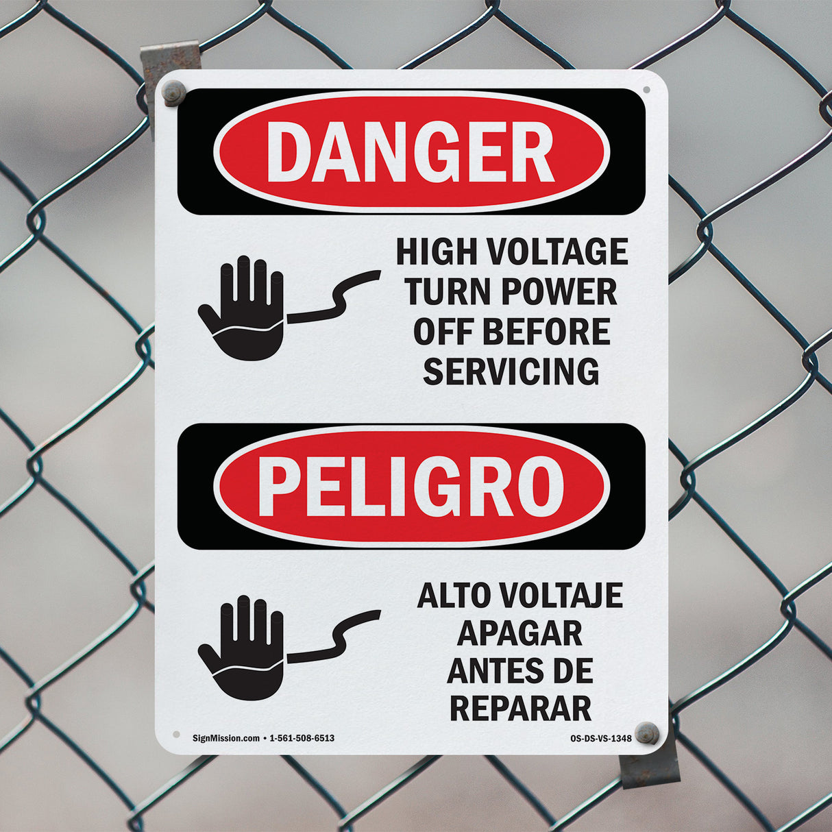 High Voltage Turn Power Off Before Servicing