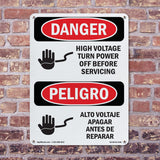 High Voltage Turn Power Off Before Servicing
