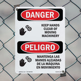 Keep Hands Clear Of Moving Machinery