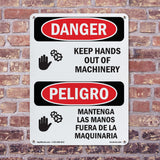 Keep Hands Out Of Machinery Spanish