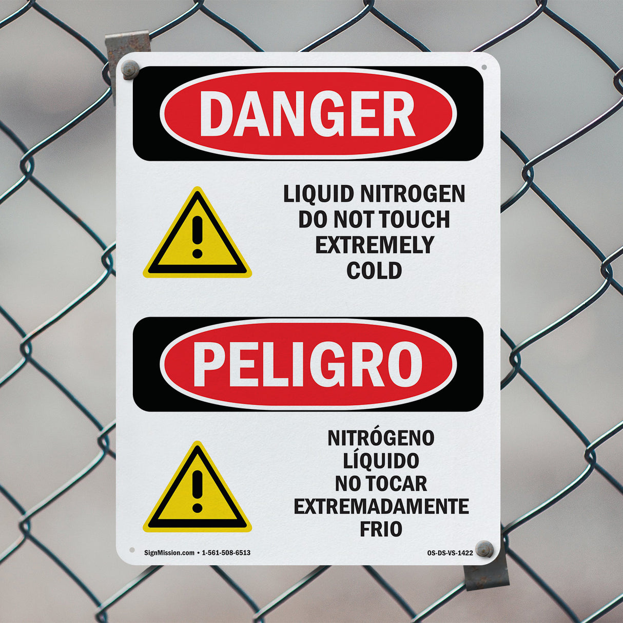 Liquid Nitrogen Do Not Touch Extremely Cold