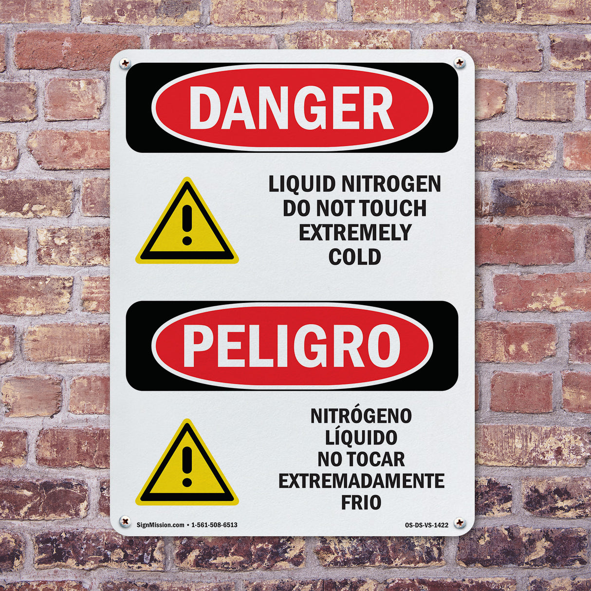 Liquid Nitrogen Do Not Touch Extremely Cold