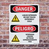 Liquid Nitrogen Do Not Touch Extremely Cold