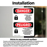 Lockout Tagout Setup Maintenance Repair