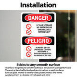 LP Gas Storage No Smoking Open Flames 50 Ft