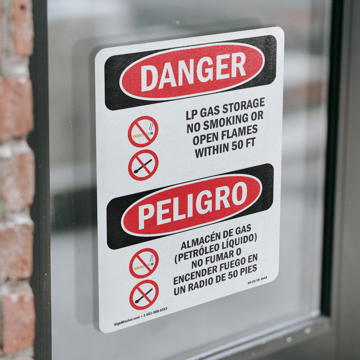 LP Gas Storage No Smoking Open Flames 50 Ft