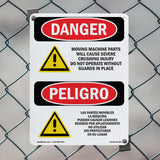 Moving Machine Parts Will Cause Crushing