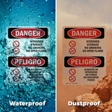 Nitrogen Storage No Smoking No Open Flame