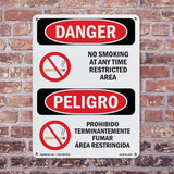 No Smoking At Any Time Restricted Area