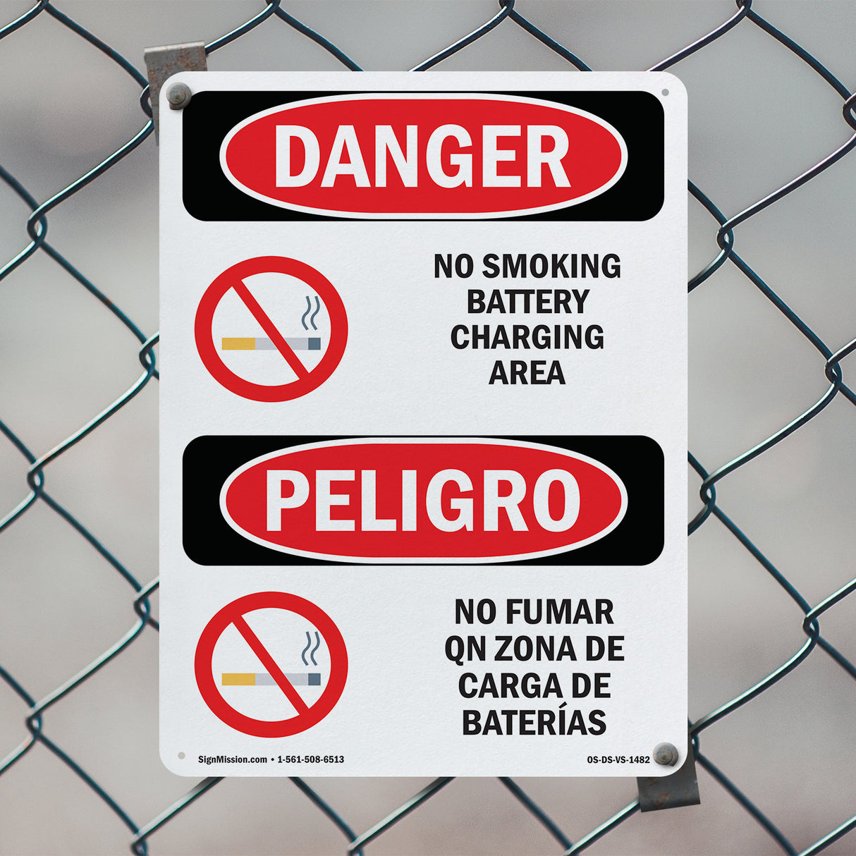 No Smoking Battery Charging Area