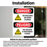 No Welding Or Open Flames