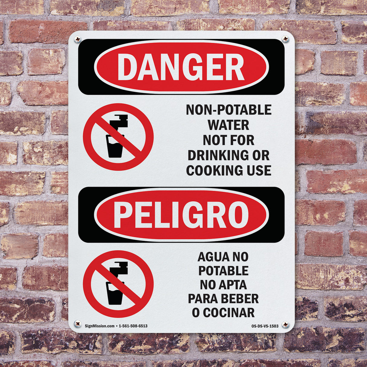 Non-Potable Water Not For Drinking Cooking