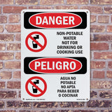 Non-Potable Water Not For Drinking Cooking