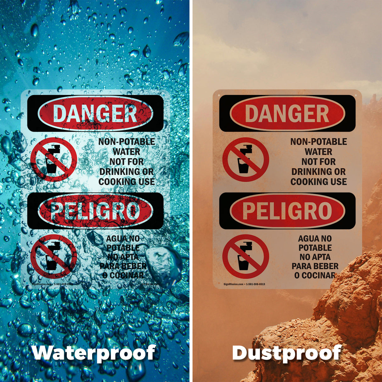 Non-Potable Water Not For Drinking Cooking