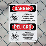 Pesticide Storage Area Spanish