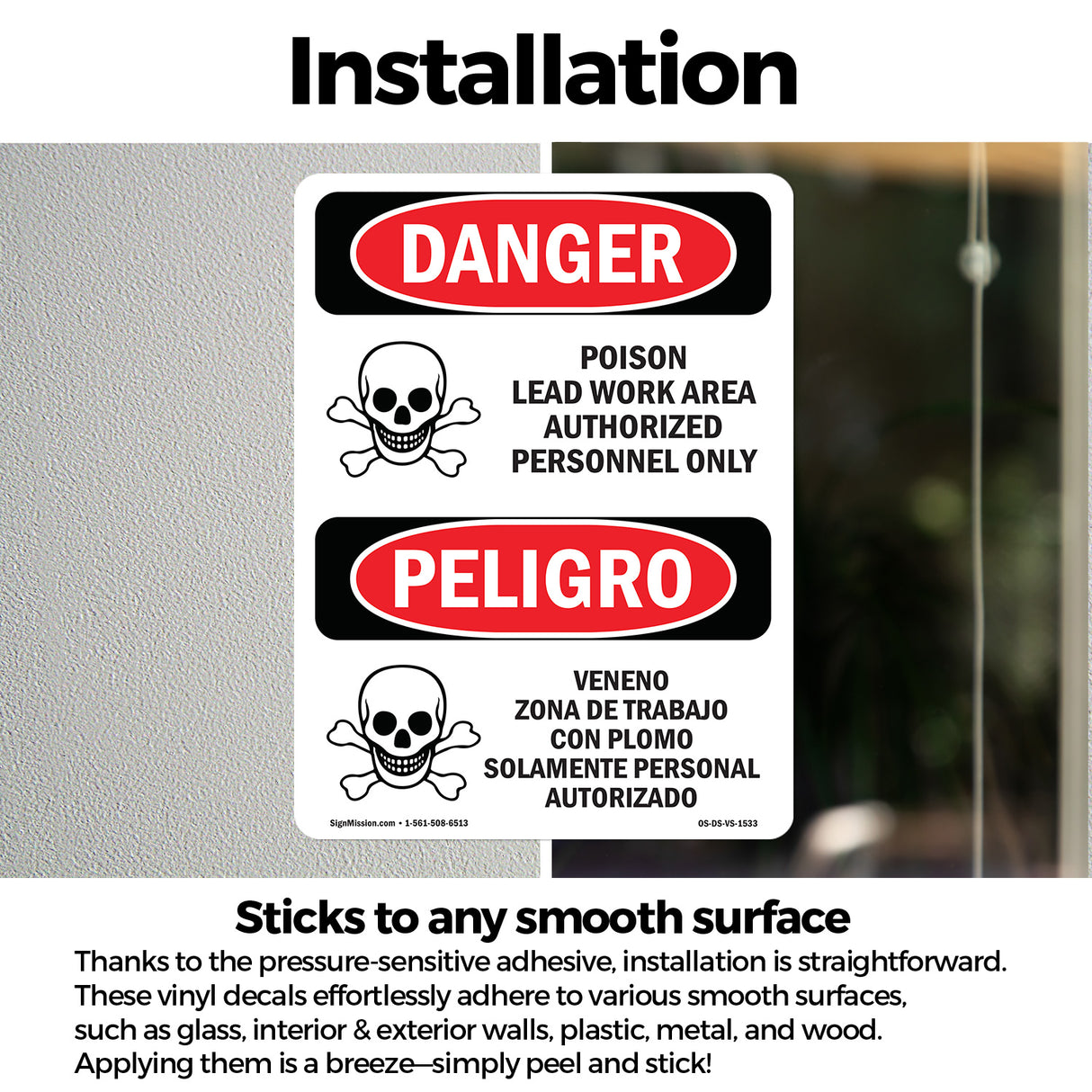 Poison Lead Work Area Authorized Only