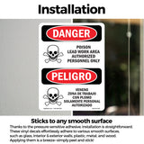 Poison Lead Work Area Authorized Only