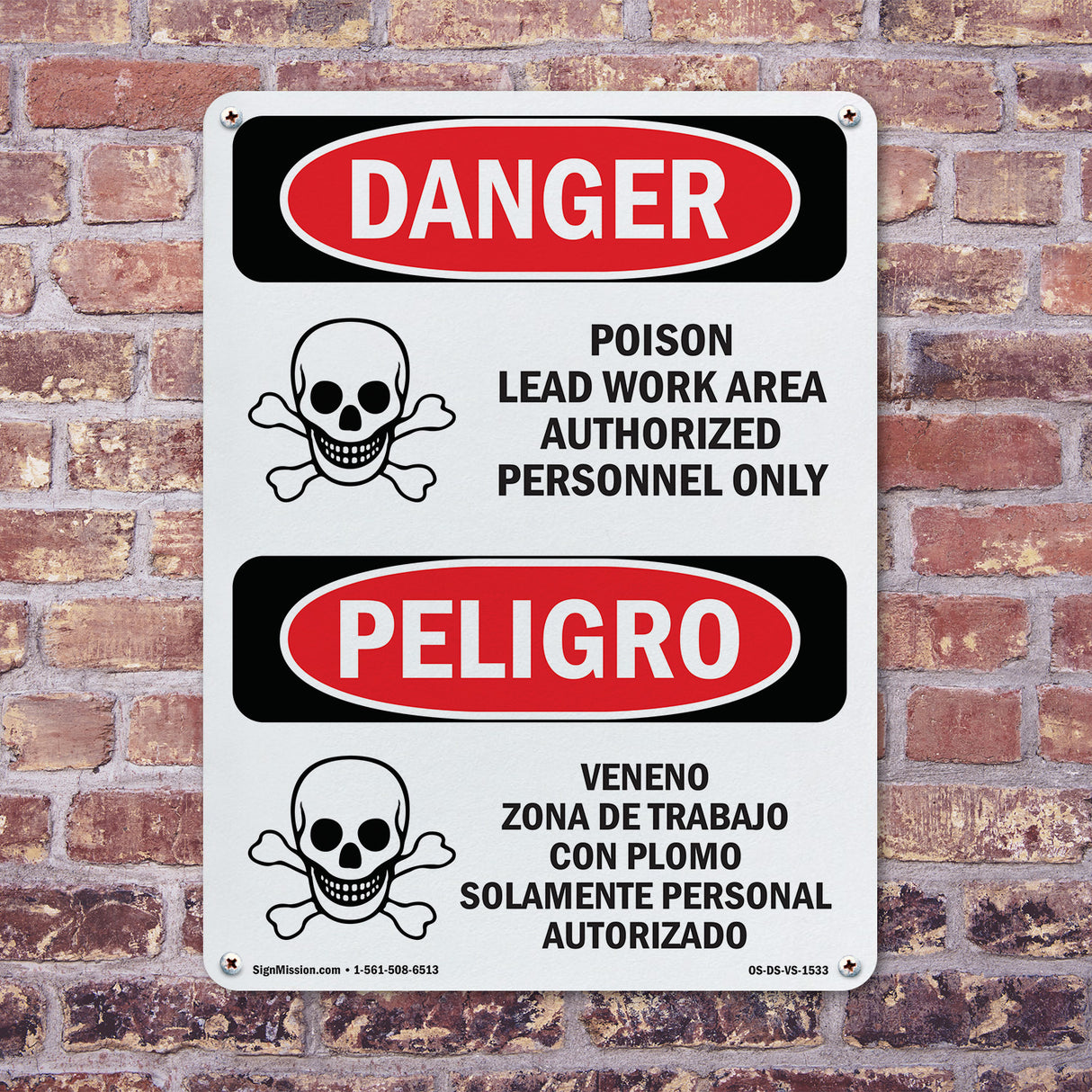 Poison Lead Work Area Authorized Only