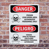 Poison Lead Work Area Authorized Only