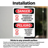 Propane Gas Flammable No Smoking