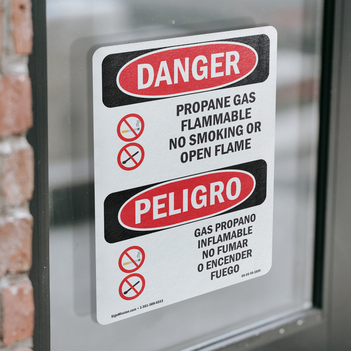 Propane Gas Flammable No Smoking