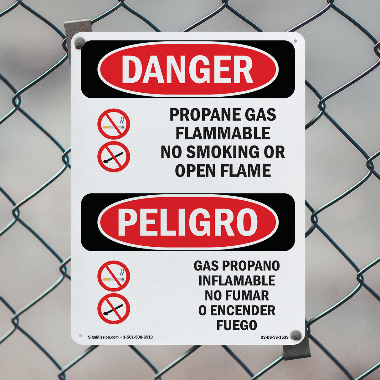 Propane Gas Flammable No Smoking