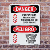 Propane Gas Flammable No Smoking