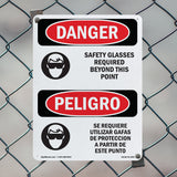 Safety Glasses Required Beyond This Point