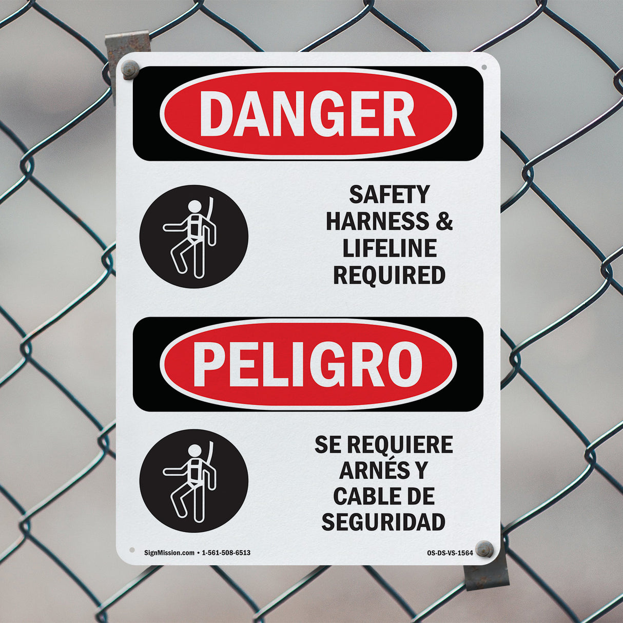 Safety Harness And Lifeline Required