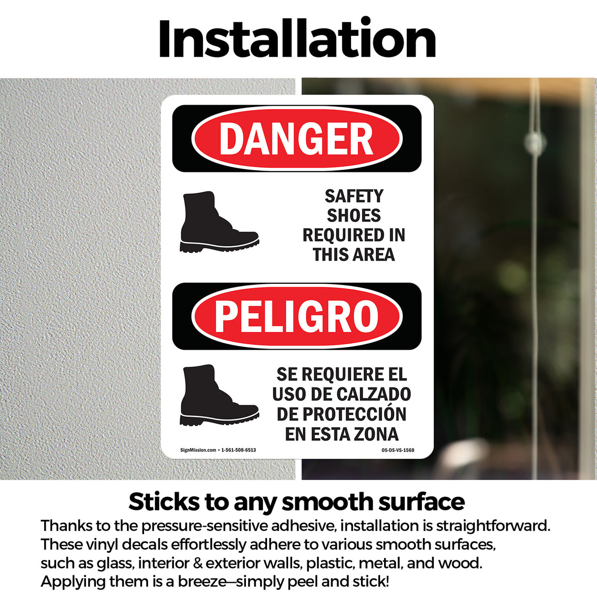Safety Shoes Required Area Symbol