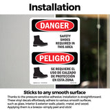 Safety Shoes Required Area Symbol