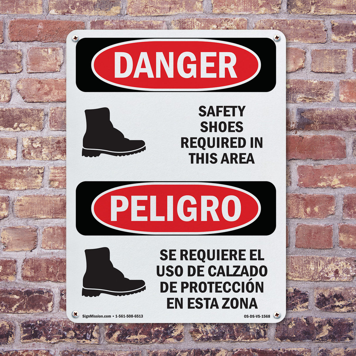 Safety Shoes Required Area Symbol
