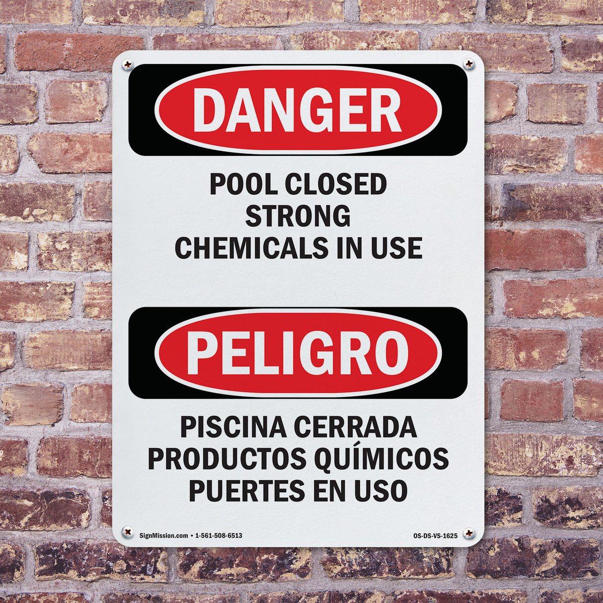 Pool Closed Strong Chemicals In Use