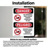 No Swimming Pool Closed Chemicals In Use