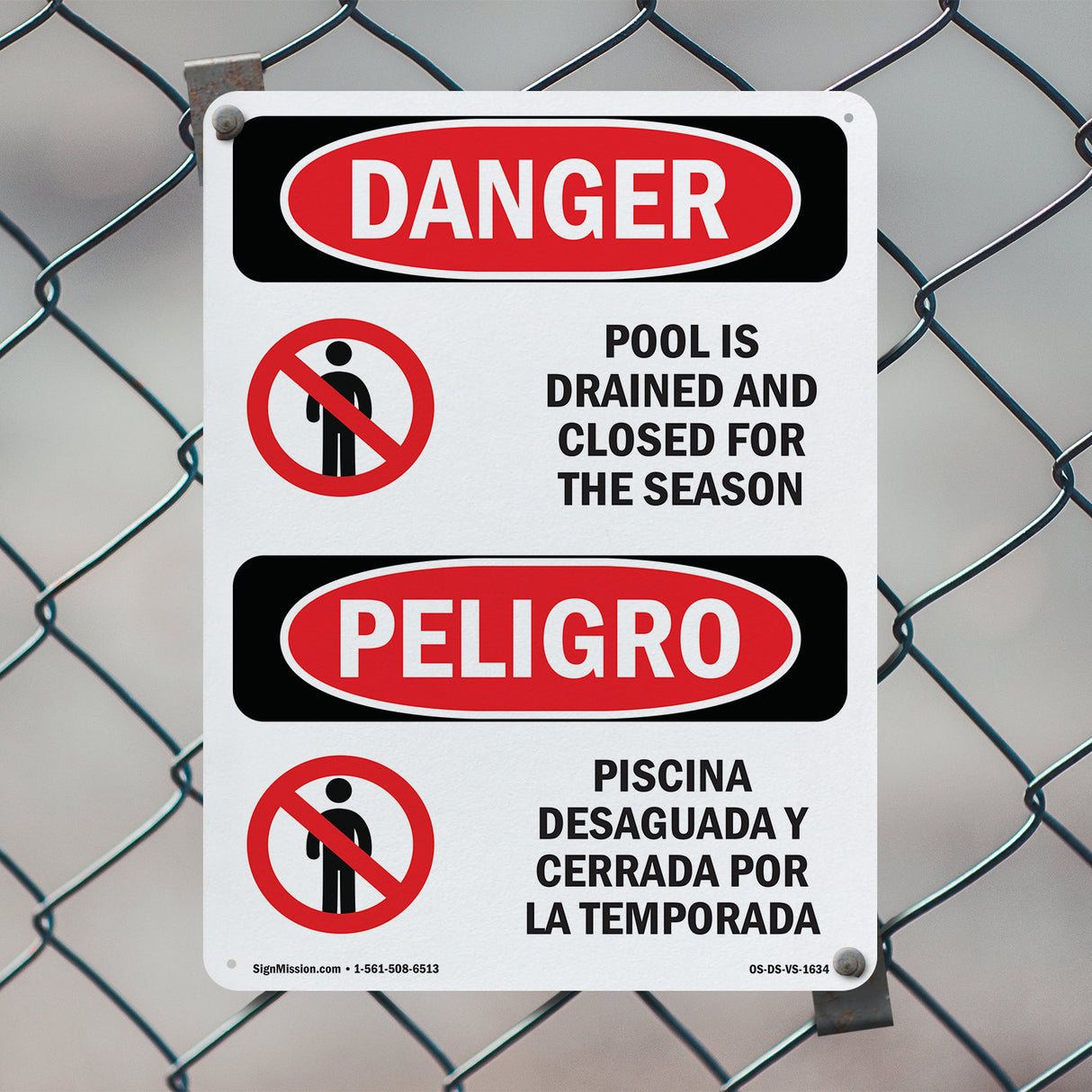 Pool Is Drained And Closed For The Season